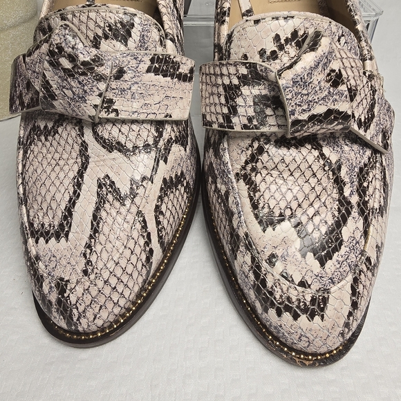 ANTONIO MELANI SNAKESKIN LOAFER DARLENE SLIP ON ANIMAL PRINT SIZE 8.5 EUC - Picture 6 of 8